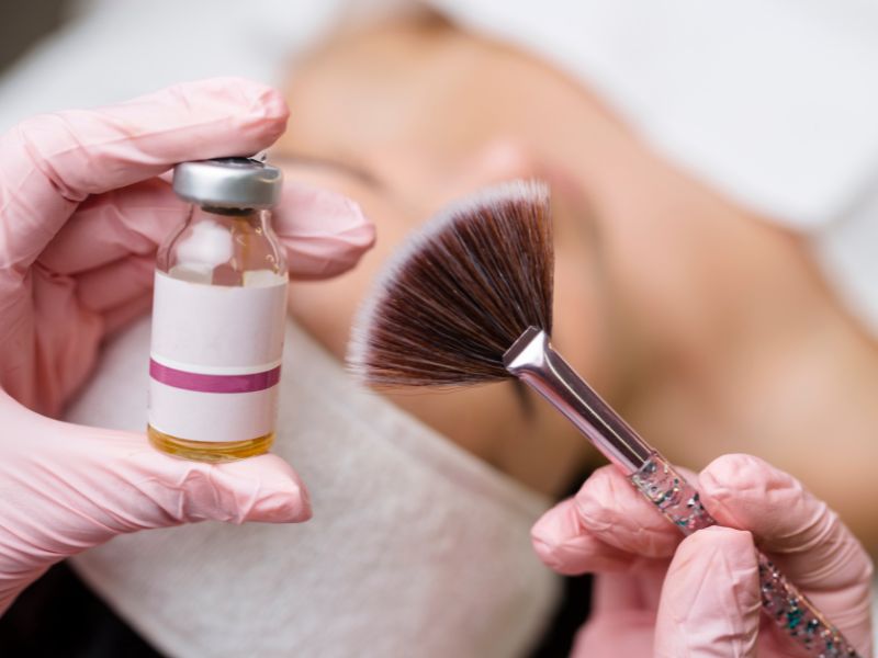 tratamiento de peeling químico en centro de estetica