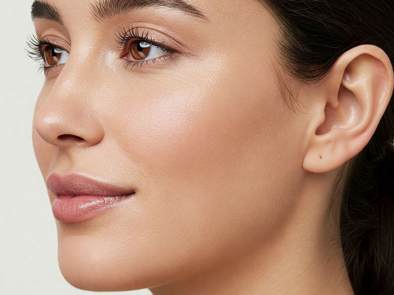 relleno de pómulos - resultado en el pomulo